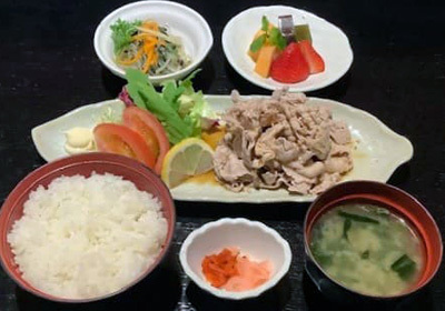 romahamasei,Fettine di suino (lessato)  con salsa di ponzu